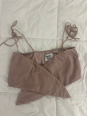 Princess Polly Dusty Pink Bandeau Top